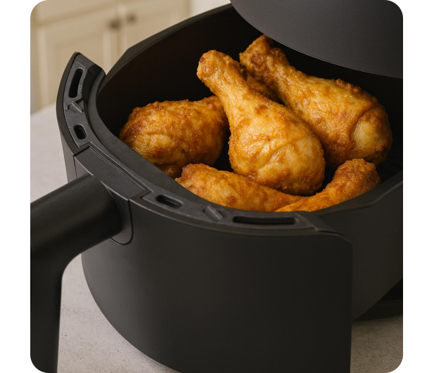 Huslog Air Fryer AirJoy 1000W 2,3L - 1596766 - zdjęcie 7